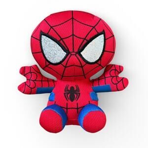 TY Beanie Baby Marvel Spider-Man 6" Stuffed Plush Doll Collectible EUC